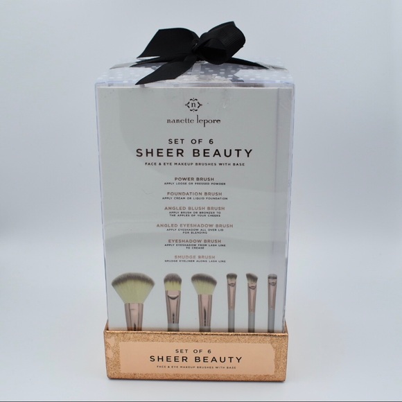 Nanette Lepore Rose Gold Makeup Brush Set NWT/NIB - Picture 4 of 5